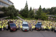 Familia K9 con las furgonetas Citroën Berlingo, Peugeot Partner/Rifter y Opel Combo en la fábrica de Vigo