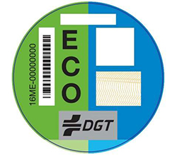 Restricciones circulación. Etiqueta Eco DGT