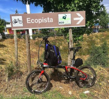 Camino de Santiago en bicicleta eléctrica plegable Ebroh Passione
