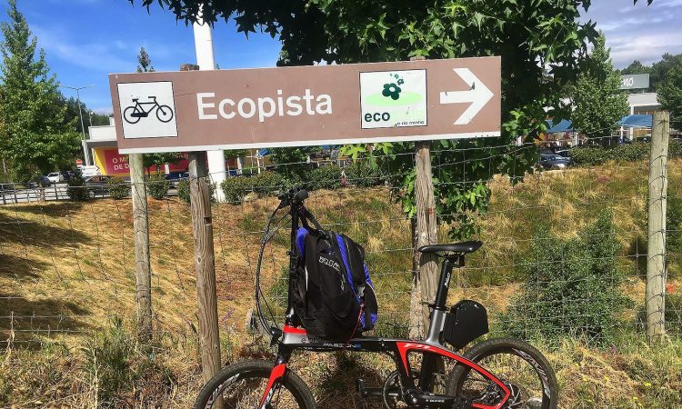 Camino de Santiago en bicicleta eléctrica plegable Ebroh Passione